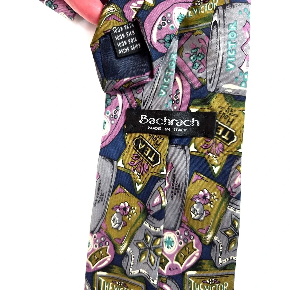 Bachrach Silk Necktie Men 62
